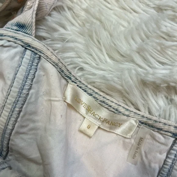 LoveShackFancy Dorna Dress Acid Wash Pink Mini Ruffle - Picture 9 of 9